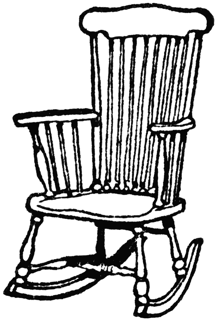 Rocking Chair Clipart Black And White Xzpiygwa - HomePaper Design