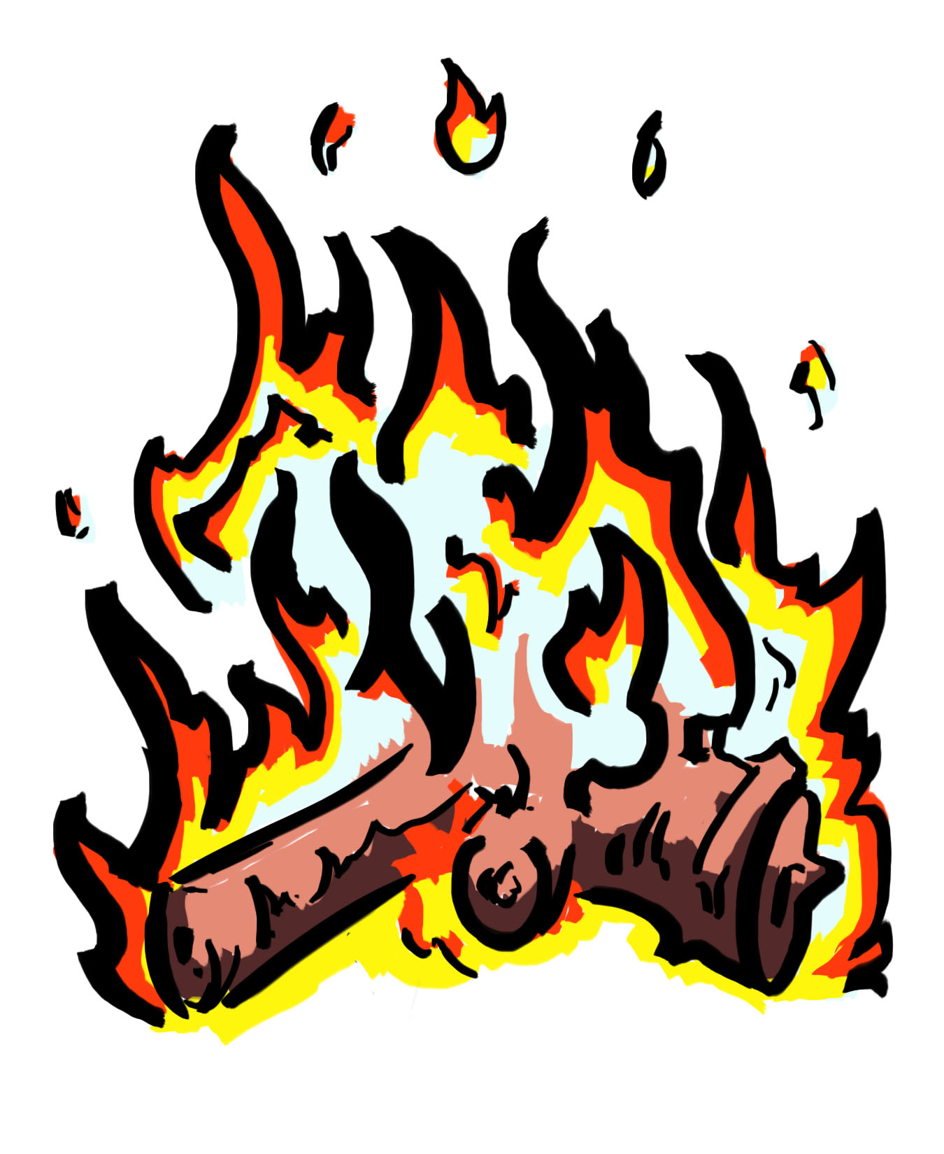 Images For  Matches On Fire Clipart