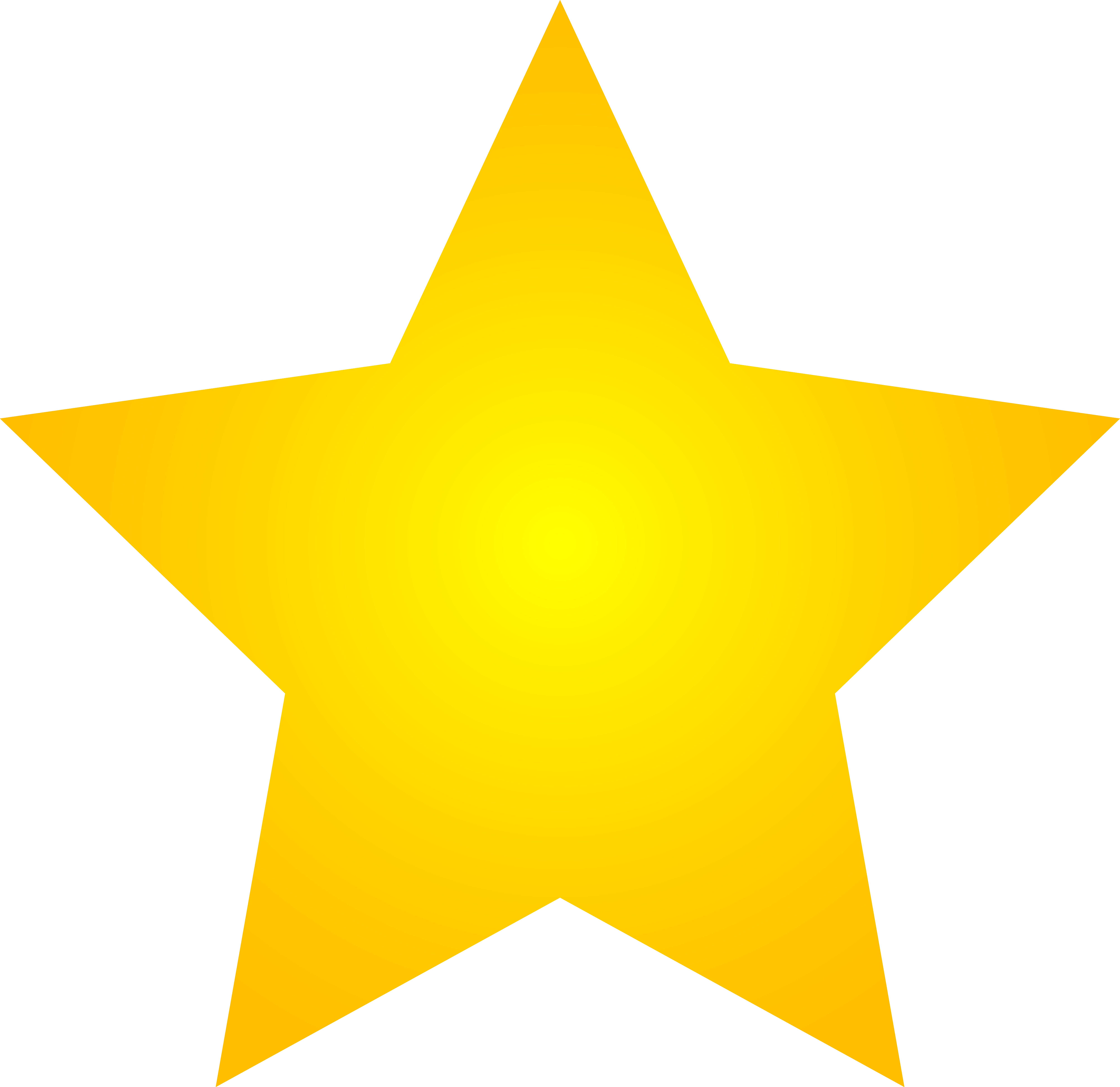 Big Gold Star - Free Clip Art