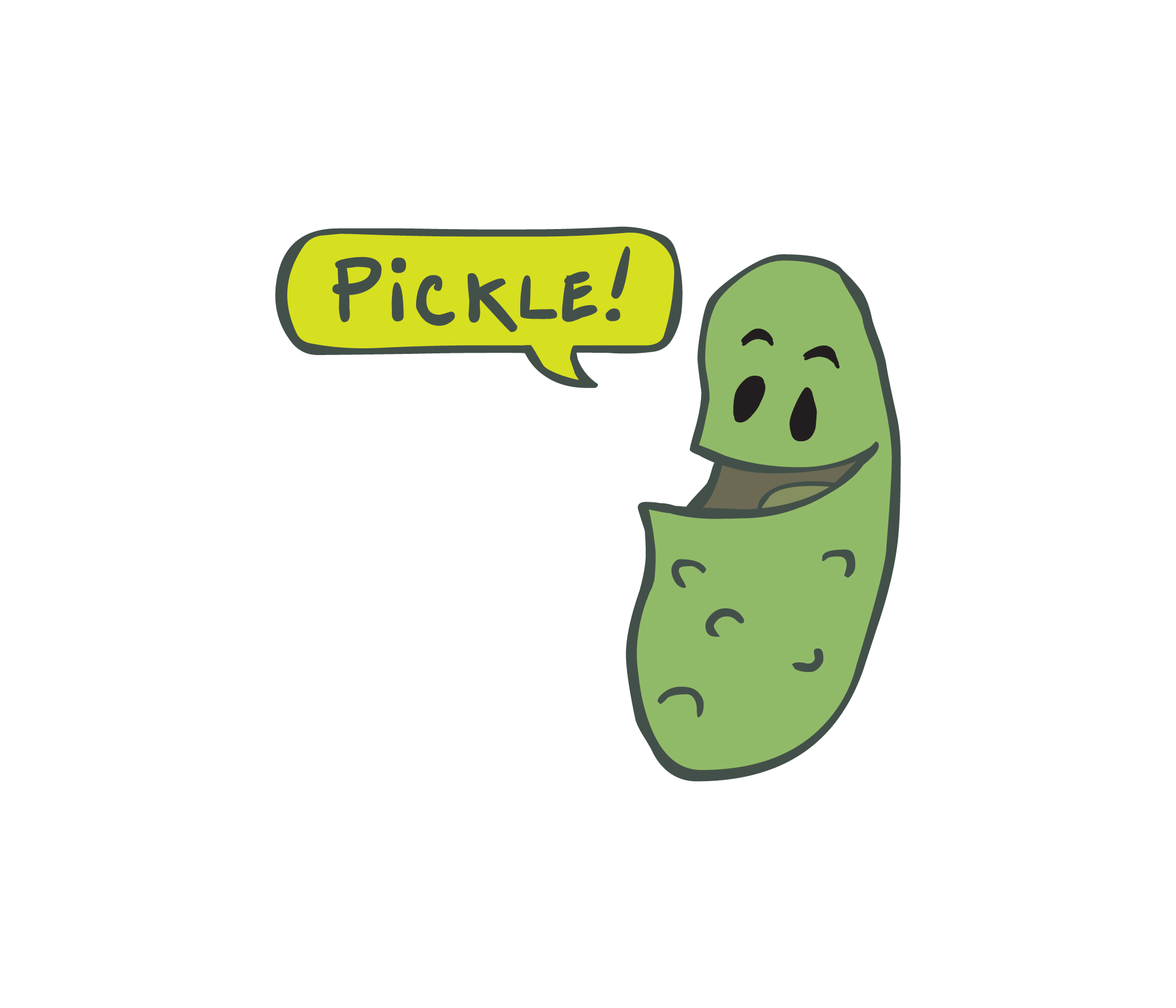 Images For  Cartoon Pickle Jar