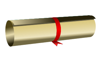 Golden Diploma Scroll - Symbol of Academic Achievement