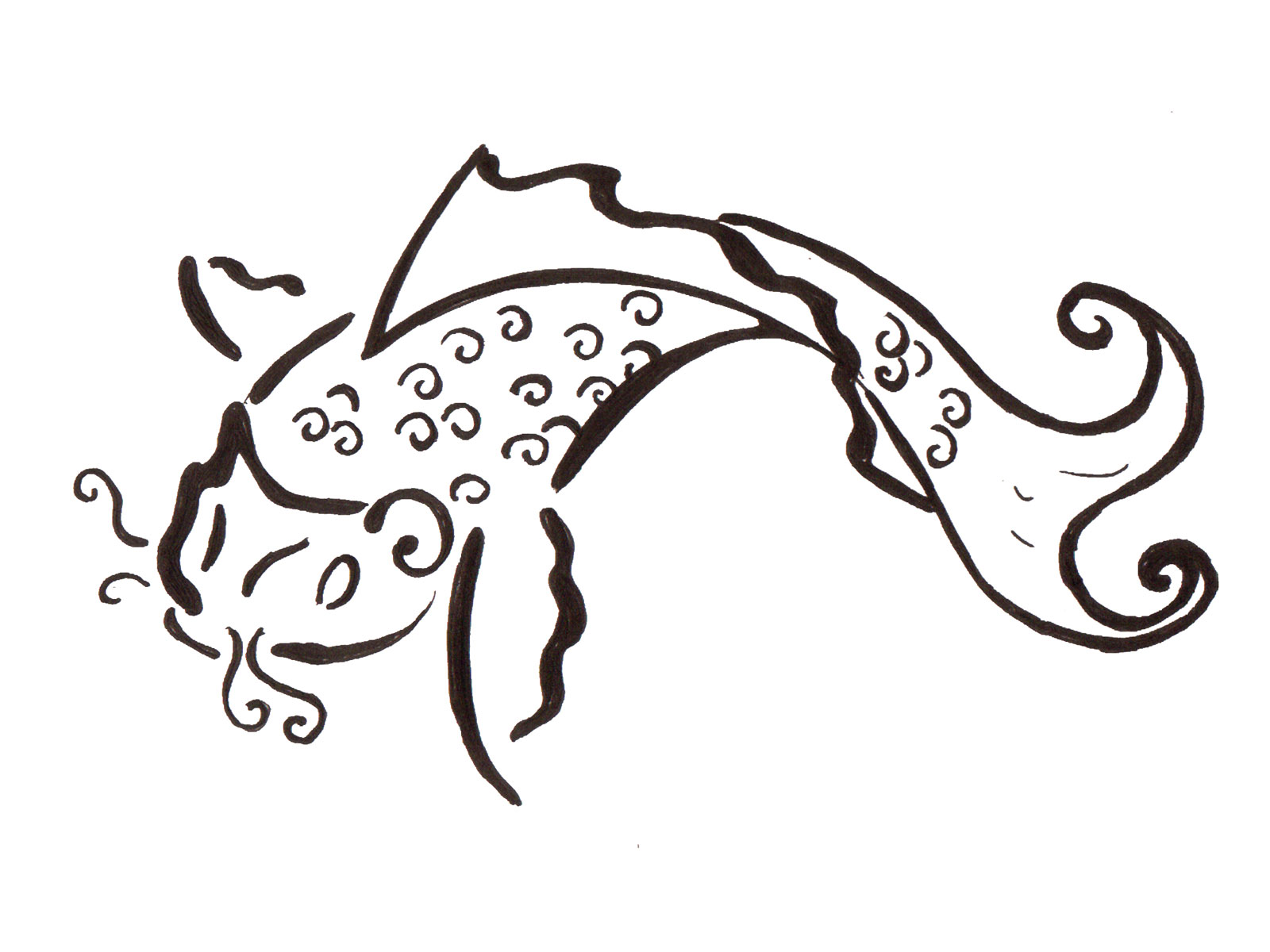 Set of two tribal fish bone tattoos Stock Vector Image  Art  Alamy