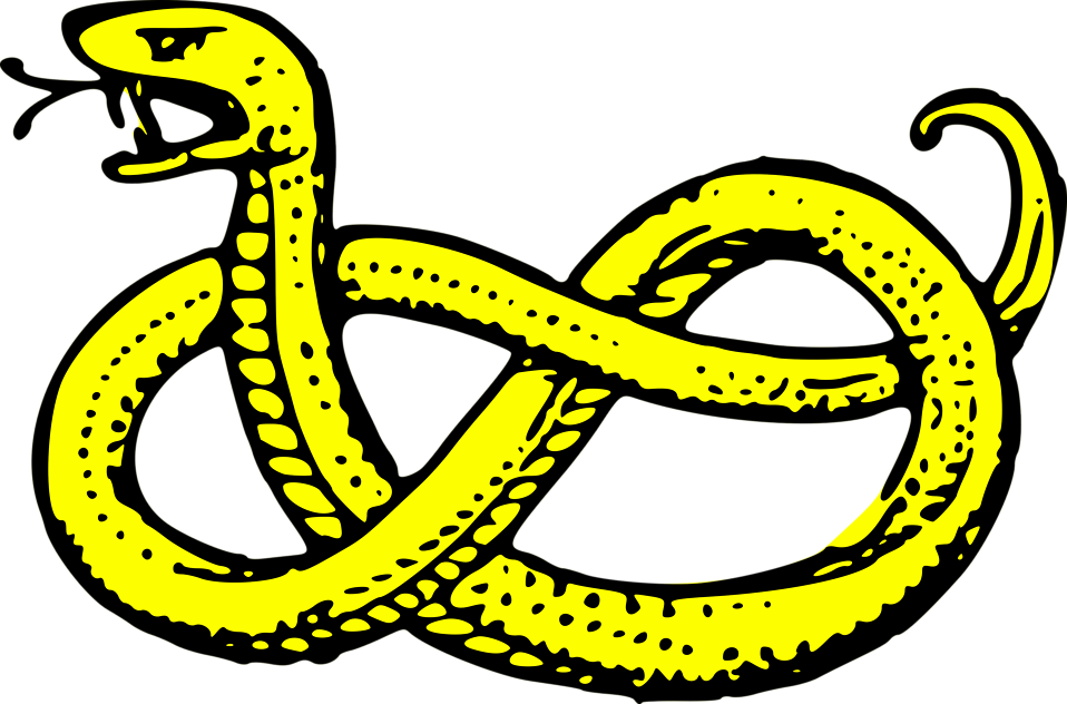 Free Stock Photos | Illustration of a yellow snake | # 16241 