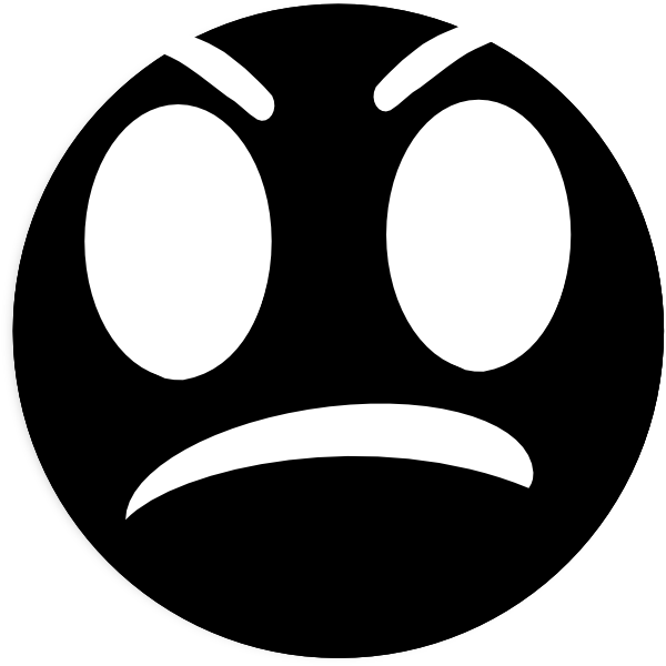 Angry Face Draft clip art - vector clip art online, royalty free 
