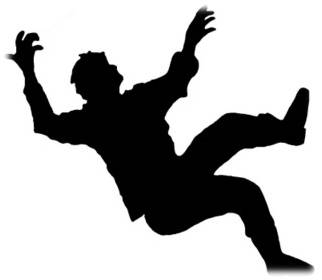 Person Falling Silhouette - Safety Awareness & Accident Prevention