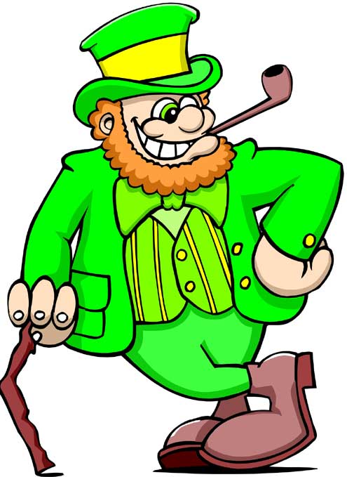 Leprechaun Cartoon Illustration - St. Patrick’s Day Clipart & Decor
