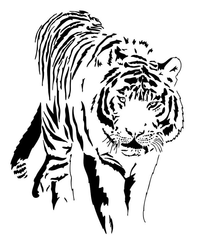 Tiger Black And White Tattoo