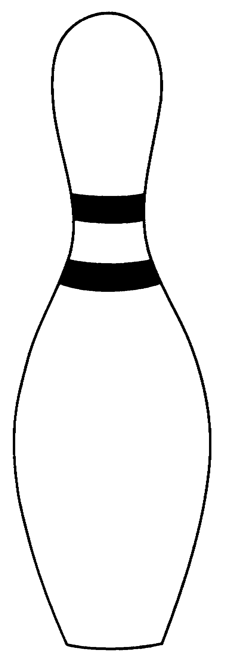 Bowling Pin Template Cliparts Co - Riset