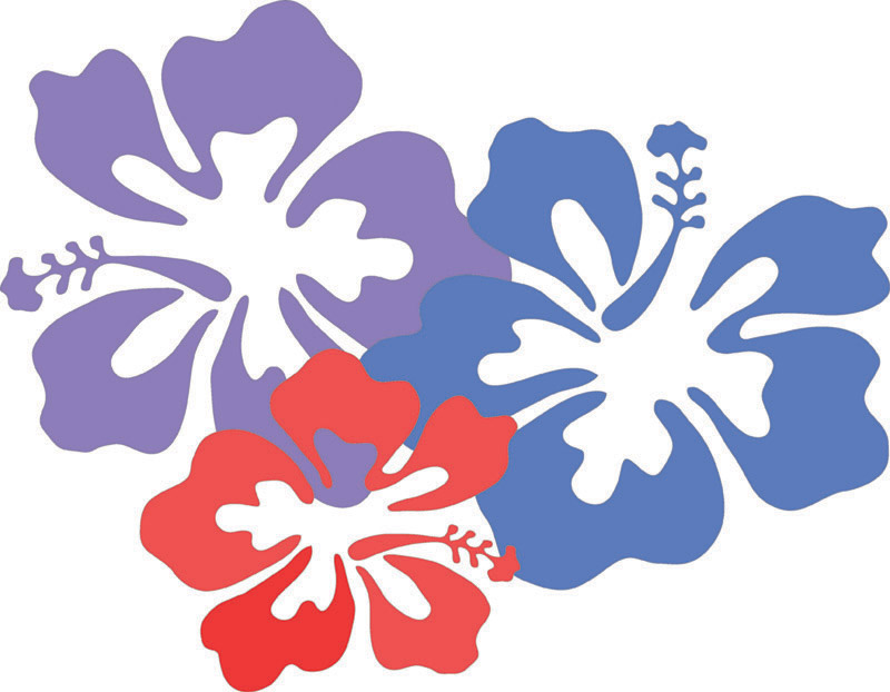 hawaiian flowers clip art png - Clip Art Library
