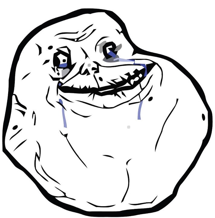 depressed troll face