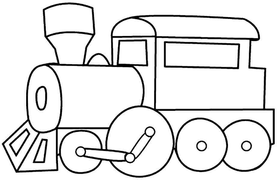 train coloring pages for kids