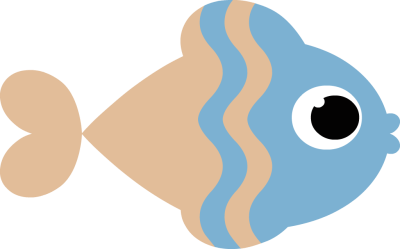 Cute Cartoon Fish Illustration for Kids’ Educational Content