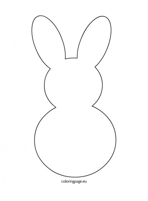 Bunny Cut Out Coloring Pages 8