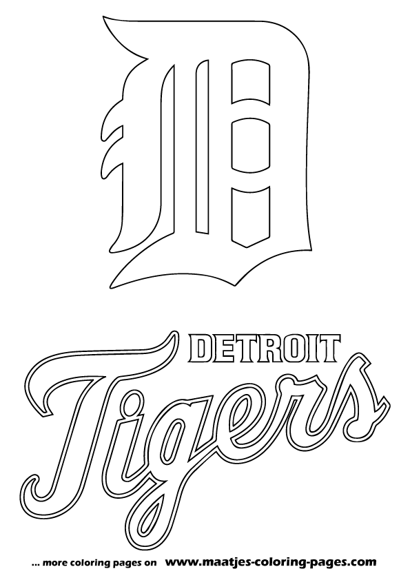 detroit tigers coloring pages - Clip Art Library