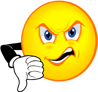 Angry Emoji Thumbs-Down - Express Disapproval or Frustration Visually