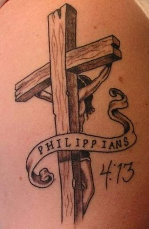 Arm tattoo for men this is my hubby Philippians 413  Tattoos for guys  Arm tattoos for guys Forearm tattoo men