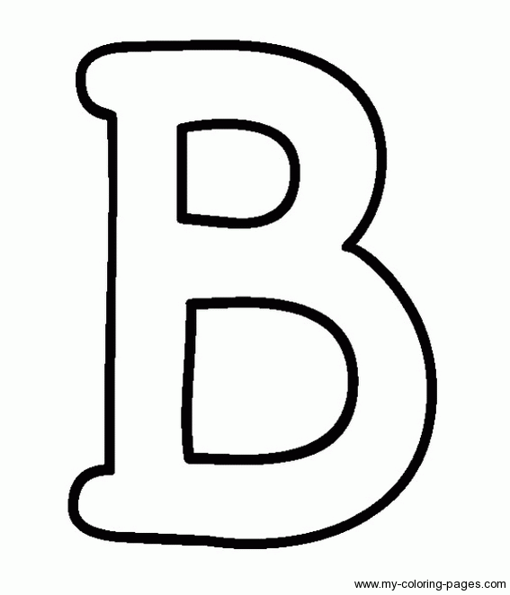 Coloring Capital Letters B | Fun things | Clipart library