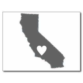 California Outline Postcards Postcard Template Designs | Zazzle