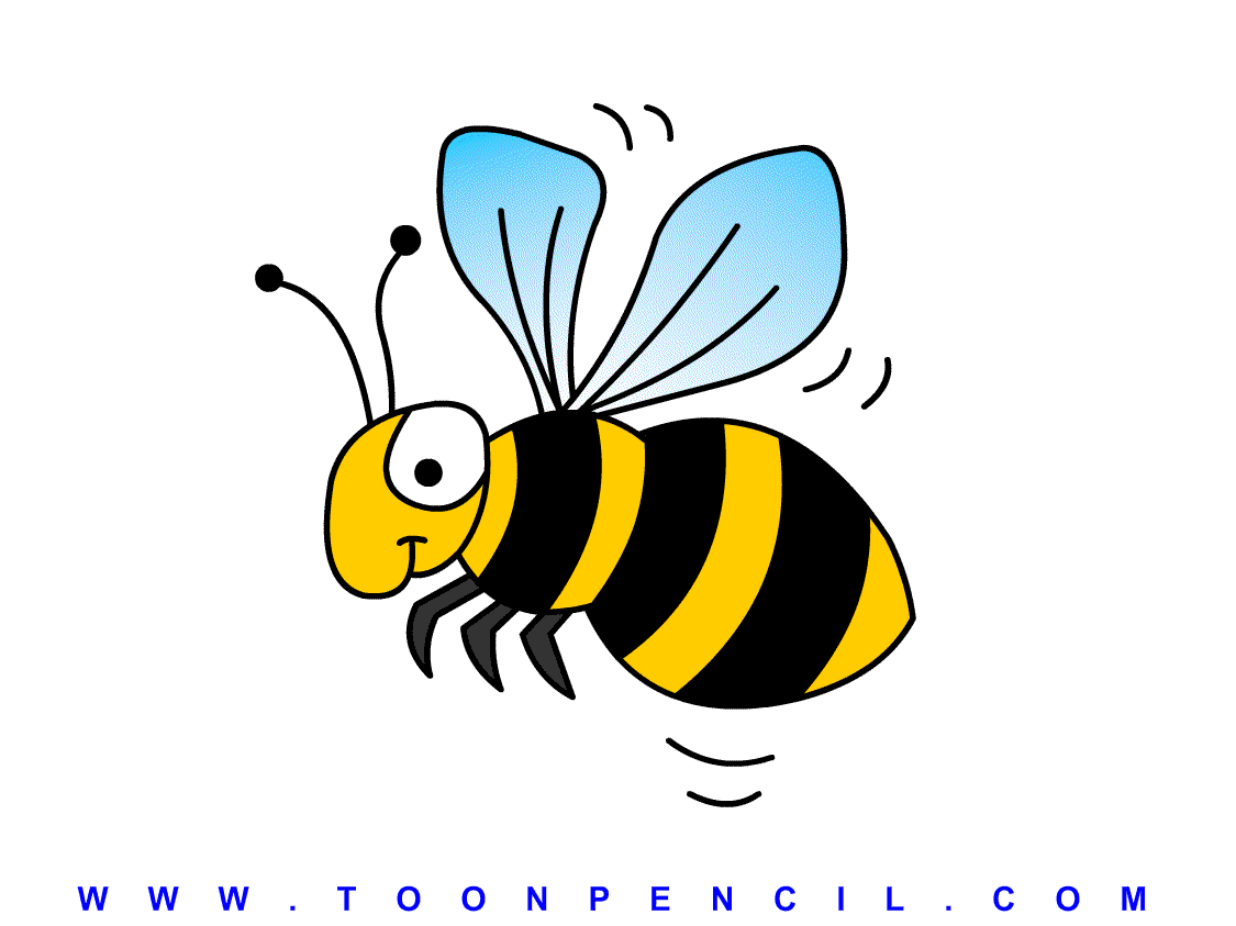 Draw a Cute Honey Bee Easy Step by Step for Kids and Children, Bumble Be...  | Bee drawing, Honey bee drawing, Bee drawing easy