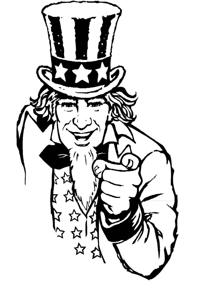 uncle sam standing up