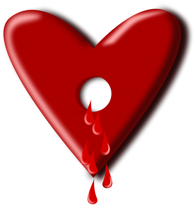 Bloody heart Free Vector 