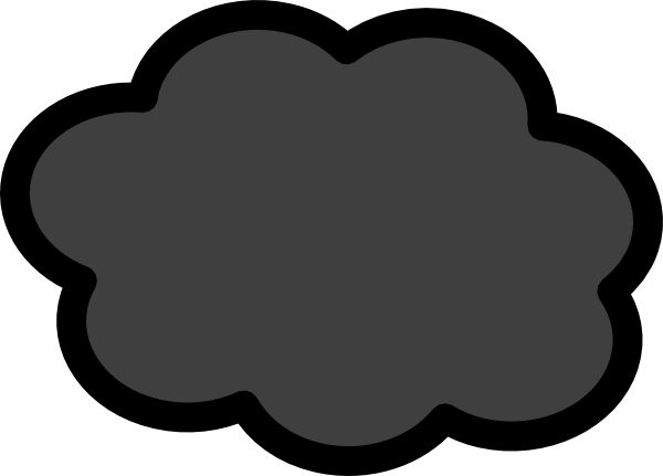 Cartoon Storm Cloud - Clipart library