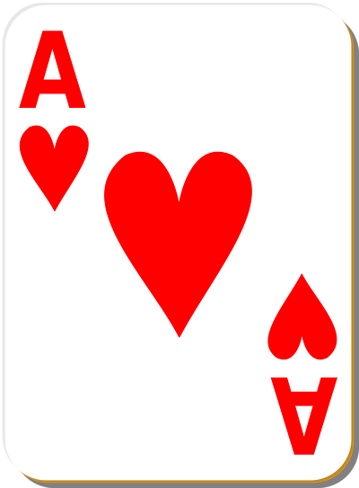 Free clip art Outlined Heart Playing Card Symbol by GR8DAN