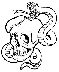 coloring pages of skulls with flames
