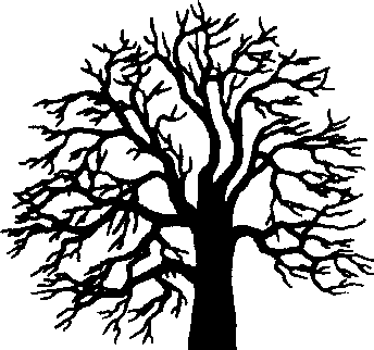 Oak Tree Silhouette - Clipart library