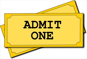 Admit One Ticket - Classic Event Entry Pass Design