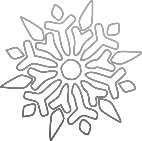 Snowflake clip art - vector clip art online, royalty free  public 