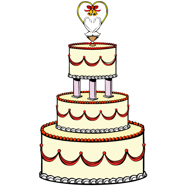 Cake Clip Art | Funny wedding cake toppers, Cartoon cake, Wedding cakes