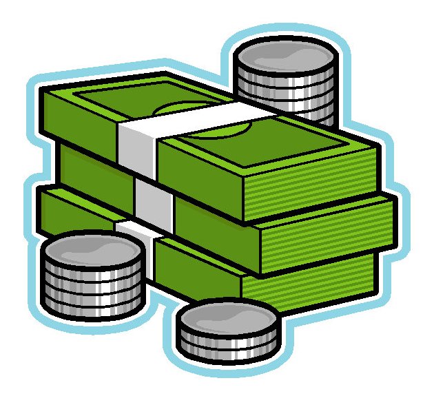 Cash and Coins Illustration - Financial Savings & Wealth Concept