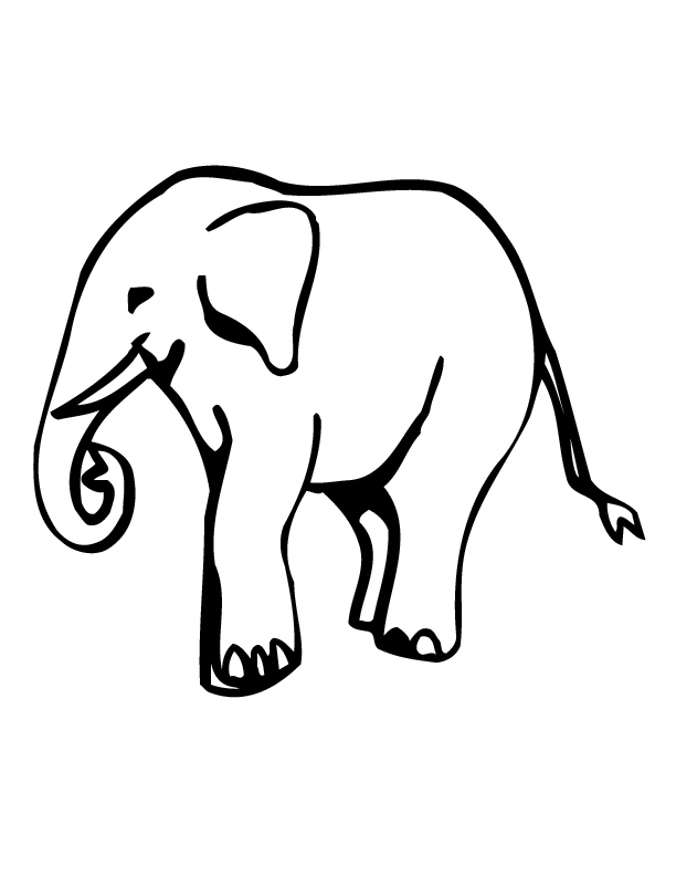 elephant printable coloring in pages for kids - number 2826 online ...