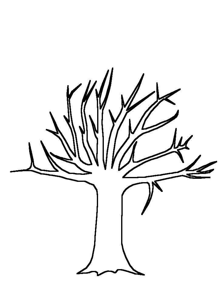 Bare Tree Template Printable Tree Stencil For Art And Crafts Bare Tree Template Printable Tree Stencil For Art And Crafts