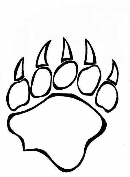 bear claw drawing - Clip Art Library
