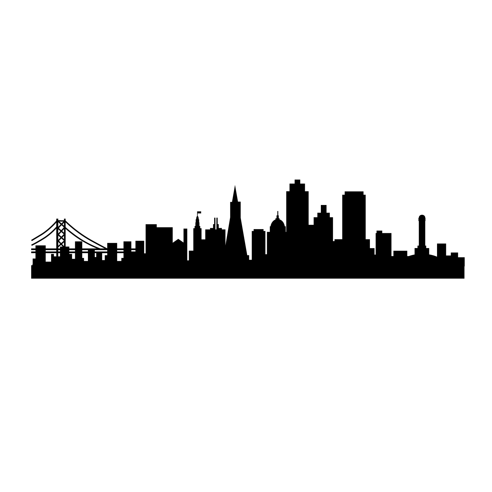 New York Skyline Drawing Outline - Gallery