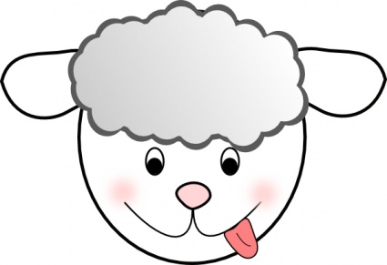 Friendly Cartoon Sheep Illustration for Kids’ Content & Educational Materials