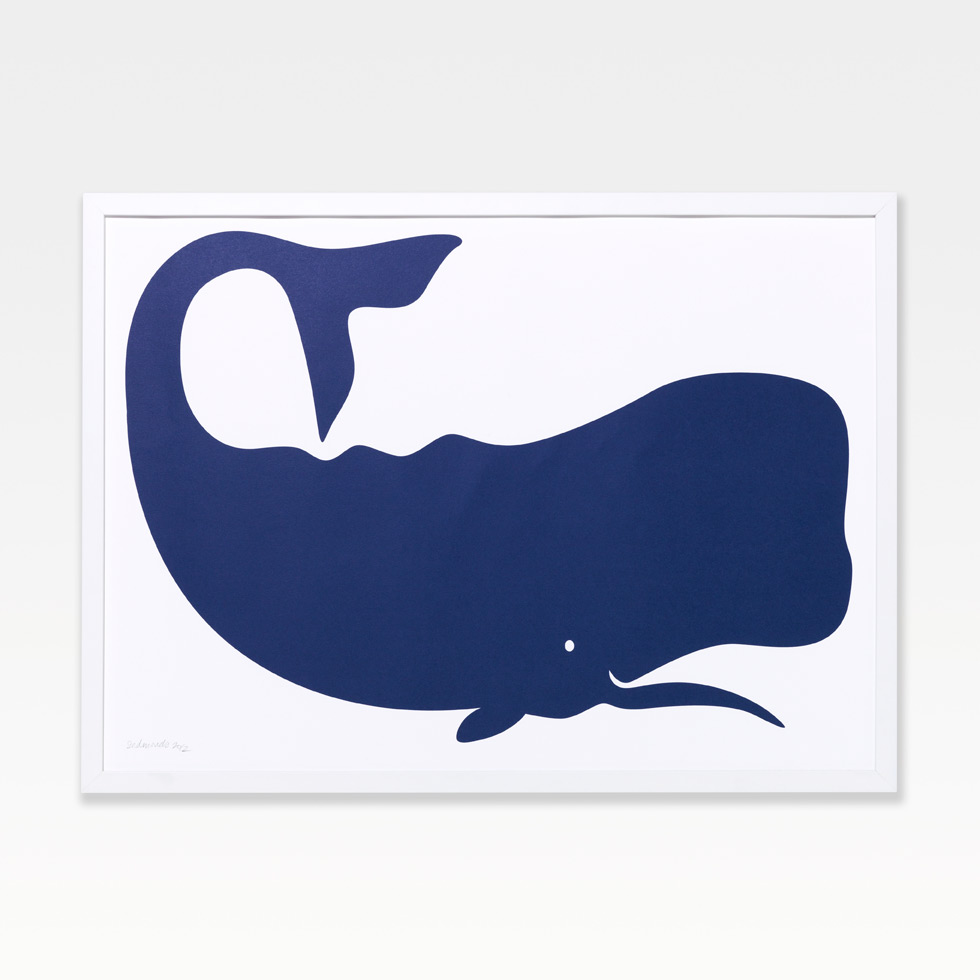 Modern Whale Silhouette Poster |Modern Home Decor | Unison