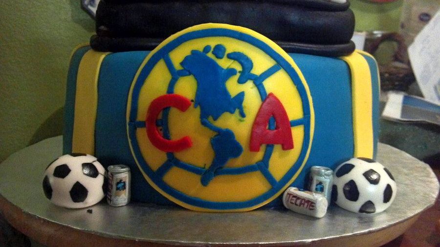 club america soccer team cake - Clip Art Library