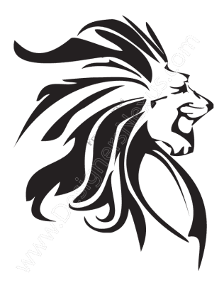 V12 Free Animal Vector Graphics Lion Clip Art Stencil - Designers 