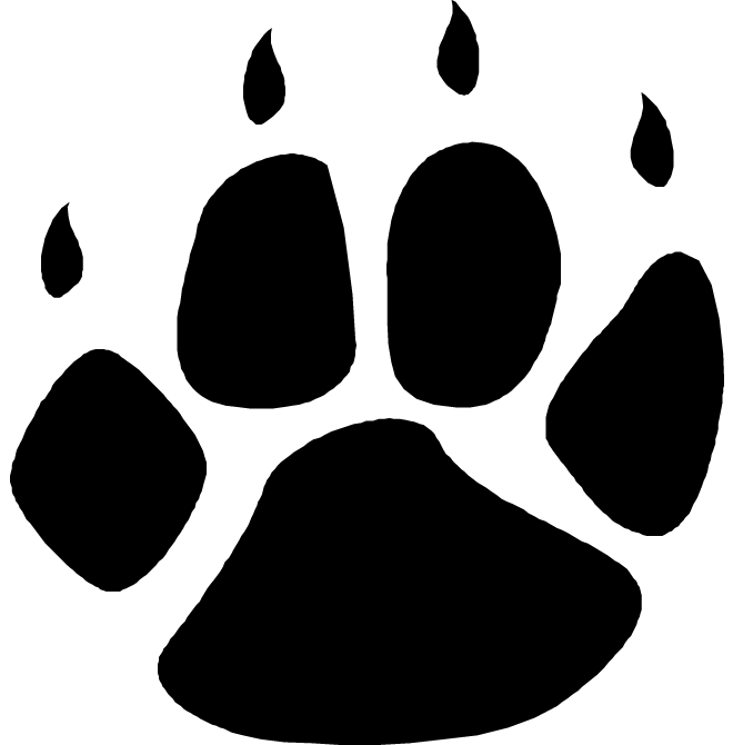 Pix For  Bear Paw Print Outline