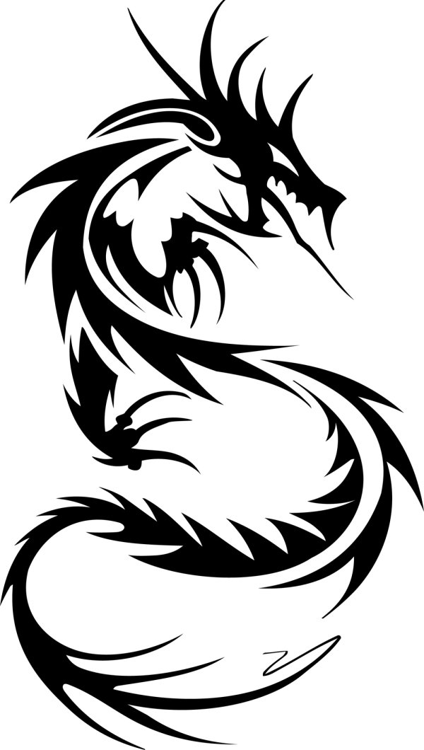 dragon tribal - Clip Art Library