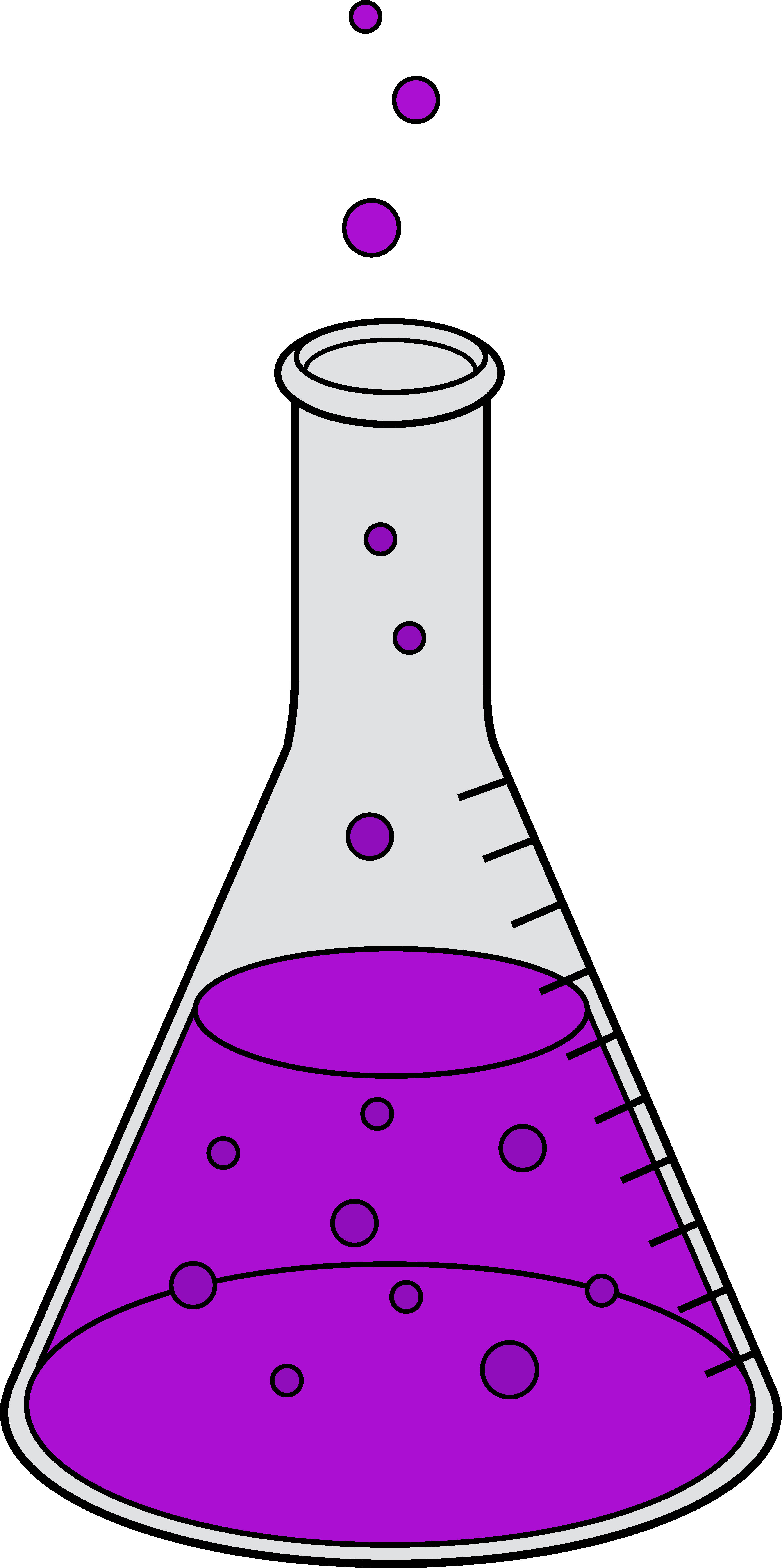 science beaker clipart