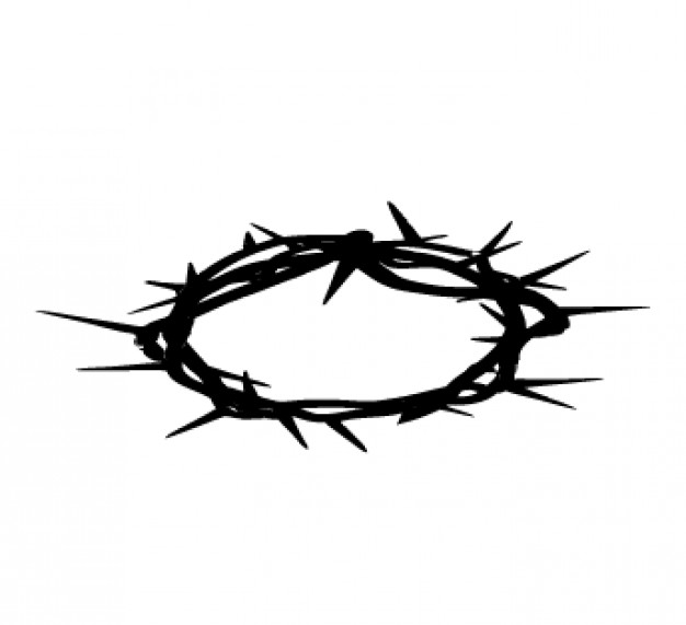 Crown of thorns vector. religious element. Vector | Free Download