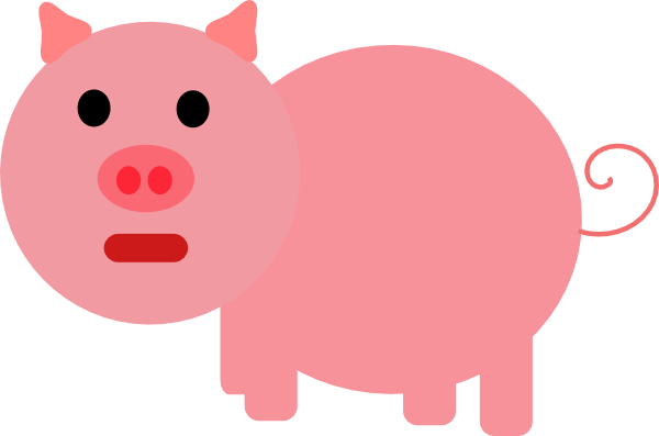 Cute Cartoon Pig Illustration - Free Vector Graphic for Kids’ Content