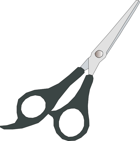 Grey Scissor clip art - vector clip art online, royalty free 