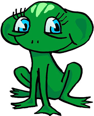 Friendly Cartoon Frog Illustration - Free Clipart for Kids & Educators