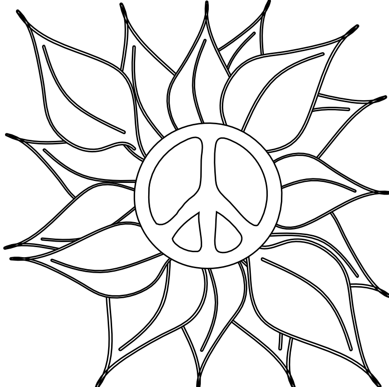 Drawing Of A Peace Sign  Free Transparent PNG Clipart Images Download