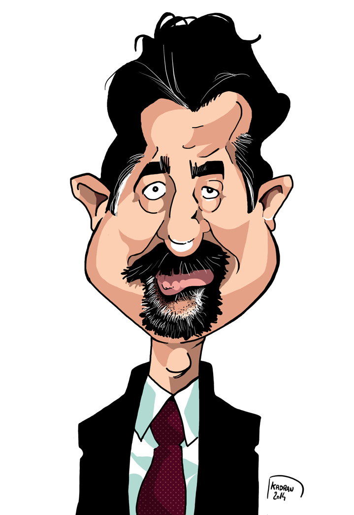 Political Caricature Art - Exaggerated Portrait of a Public Figure